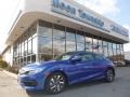 2018 Aegean Blue Metallic Honda Civic LX-P Coupe  photo #1