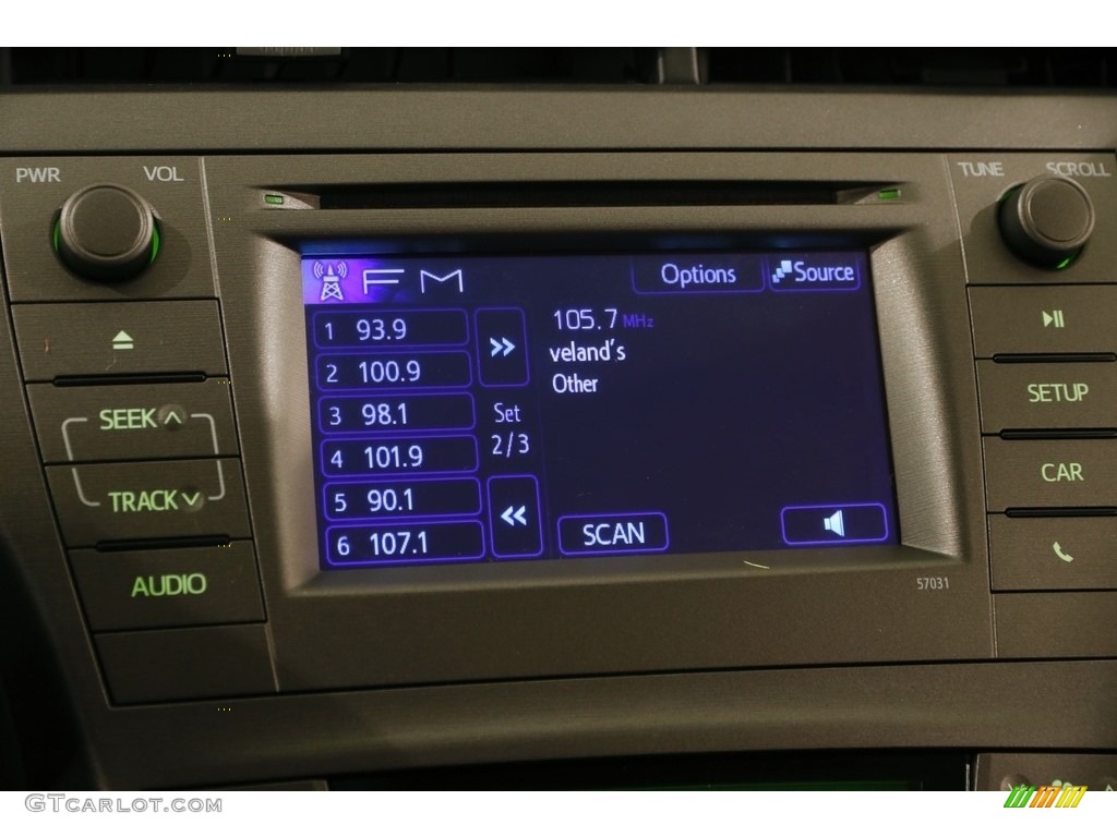 2015 Prius Two Hybrid - Winter Gray Metallic / Dark Gray photo #9