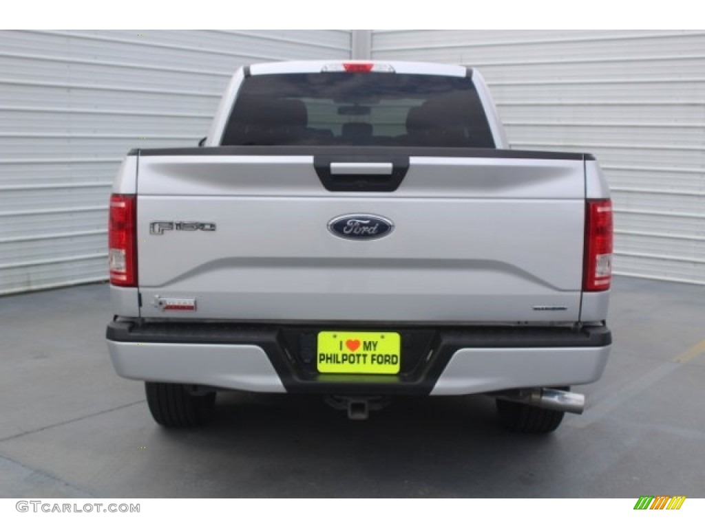 2016 F150 XLT SuperCab - Ingot Silver / Medium Earth Gray photo #8