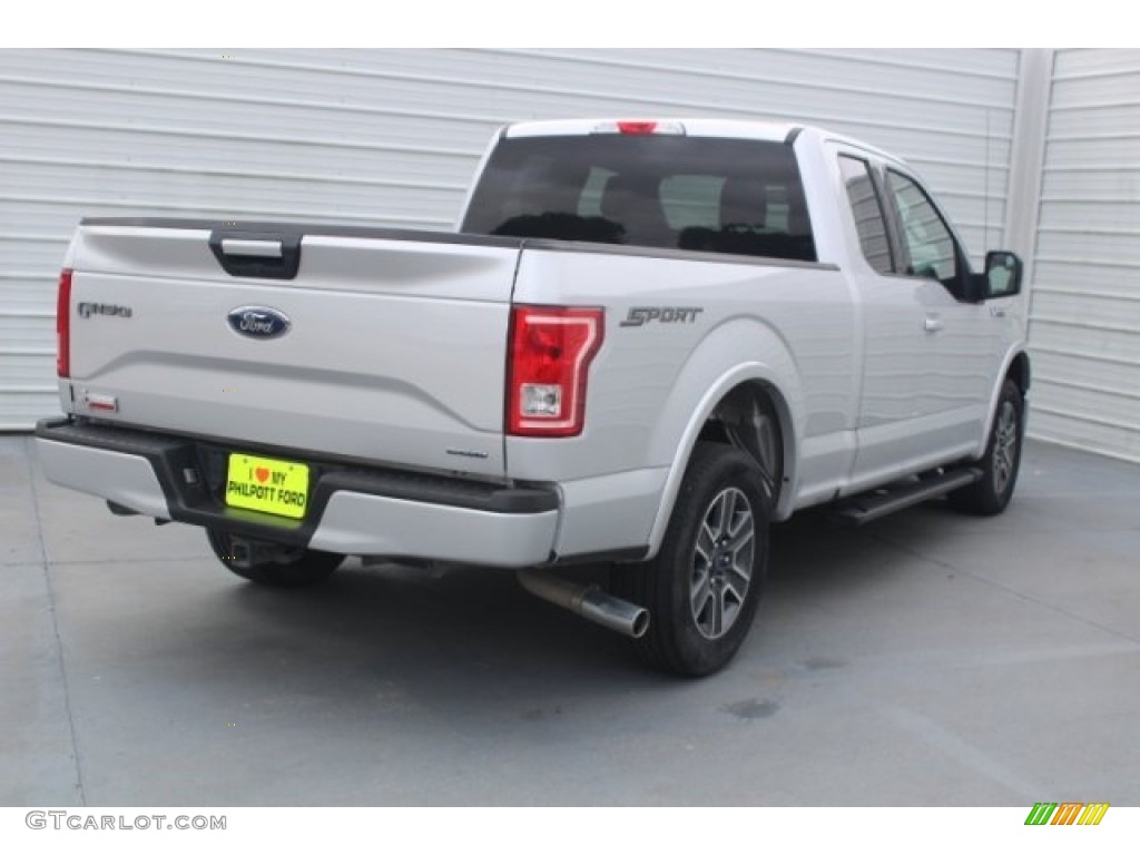 2016 F150 XLT SuperCab - Ingot Silver / Medium Earth Gray photo #9