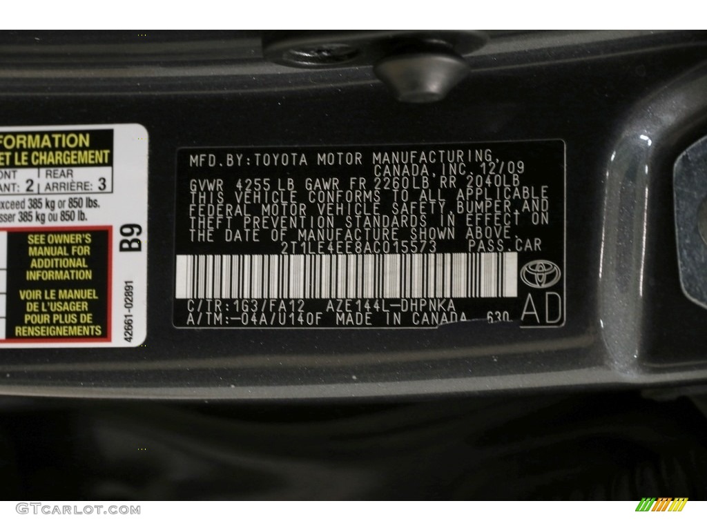 2010 Matrix S AWD - Magnetic Gray Metallic / Ash Gray photo #18