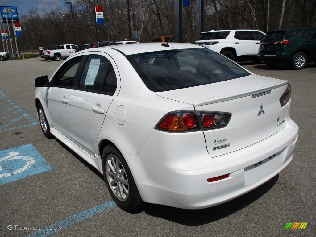 2013 Lancer ES - Wicked White Metallic / Black photo #6