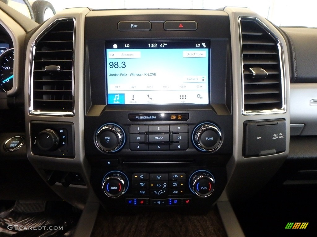 2018 F250 Super Duty Lariat Crew Cab 4x4 - White Gold / Black photo #13