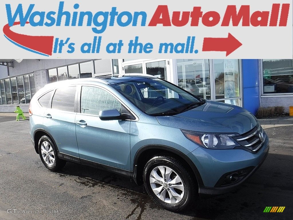 2014 CR-V EX-L AWD - Mountain Air Metallic / Beige photo #1