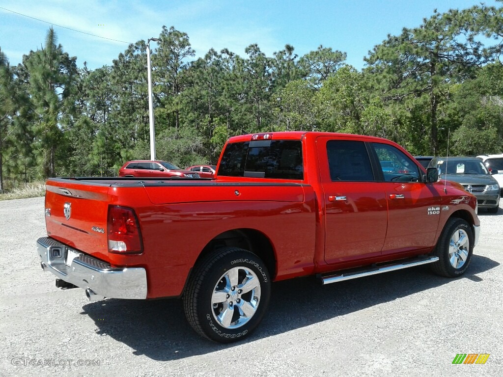 2018 1500 Big Horn Crew Cab 4x4 - Flame Red / Black/Diesel Gray photo #5