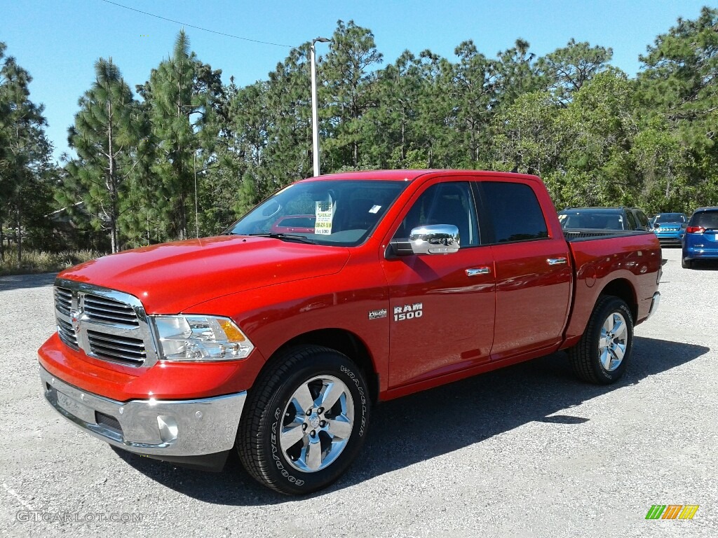 2018 1500 Big Horn Crew Cab - Flame Red / Black/Diesel Gray photo #1