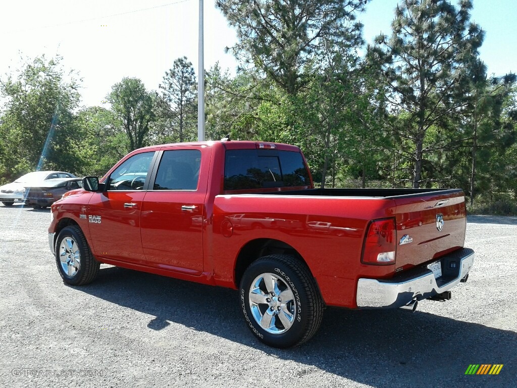 2018 1500 Big Horn Crew Cab - Flame Red / Black/Diesel Gray photo #3