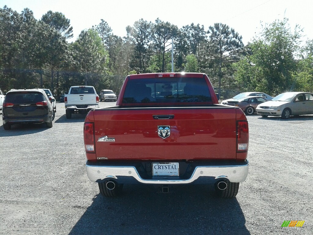 2018 1500 Big Horn Crew Cab - Flame Red / Black/Diesel Gray photo #4