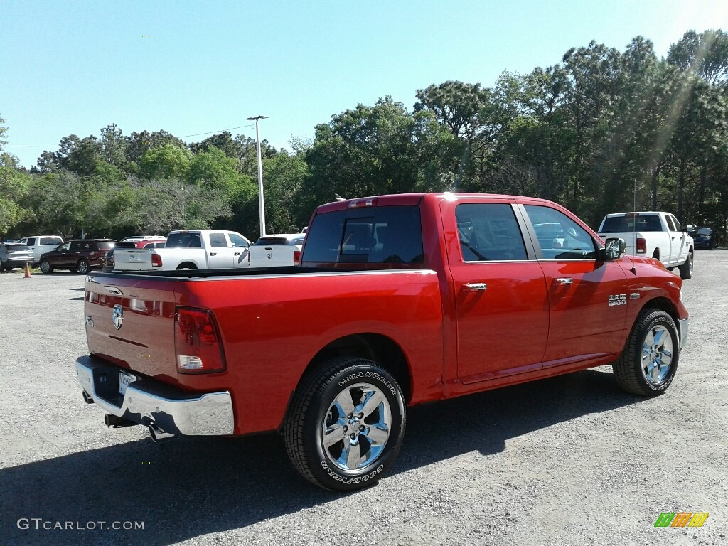 2018 1500 Big Horn Crew Cab - Flame Red / Black/Diesel Gray photo #5