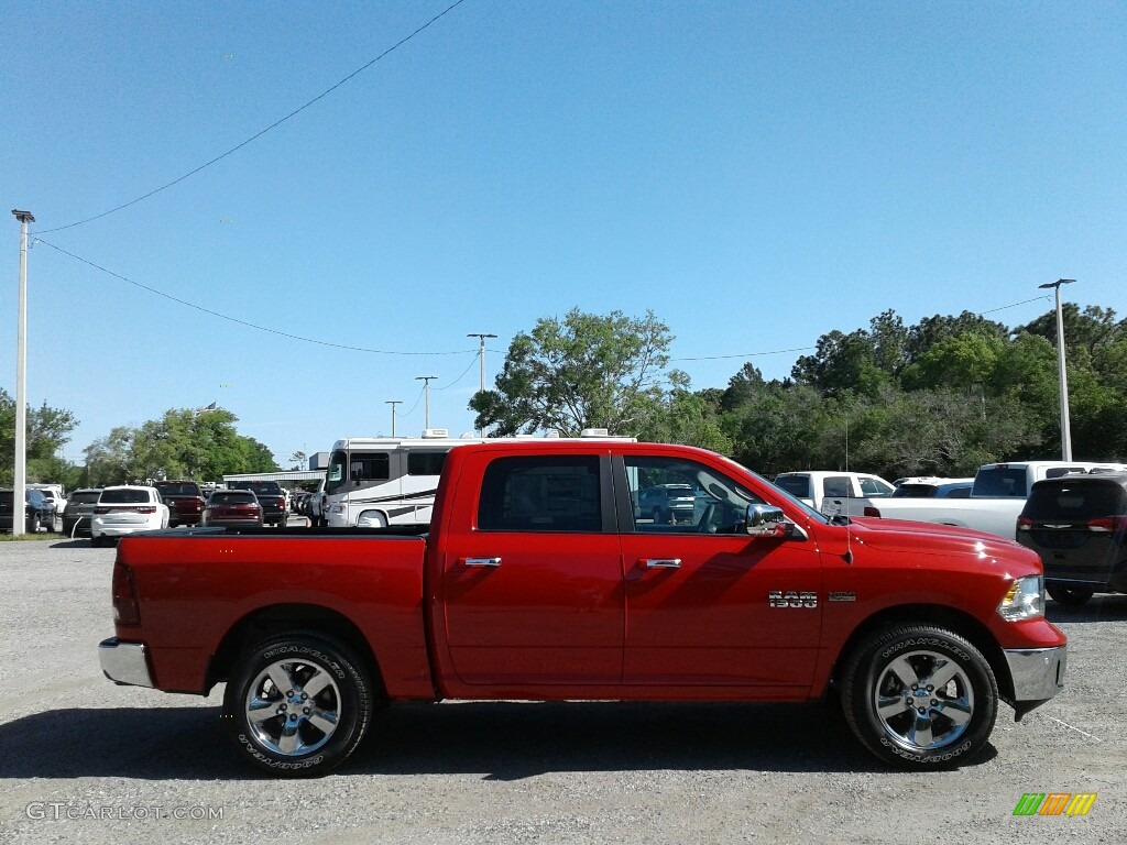 2018 1500 Big Horn Crew Cab - Flame Red / Black/Diesel Gray photo #6