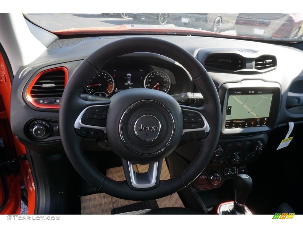 2018 Renegade Trailhawk 4x4 - Omaha Orange / Black photo #6