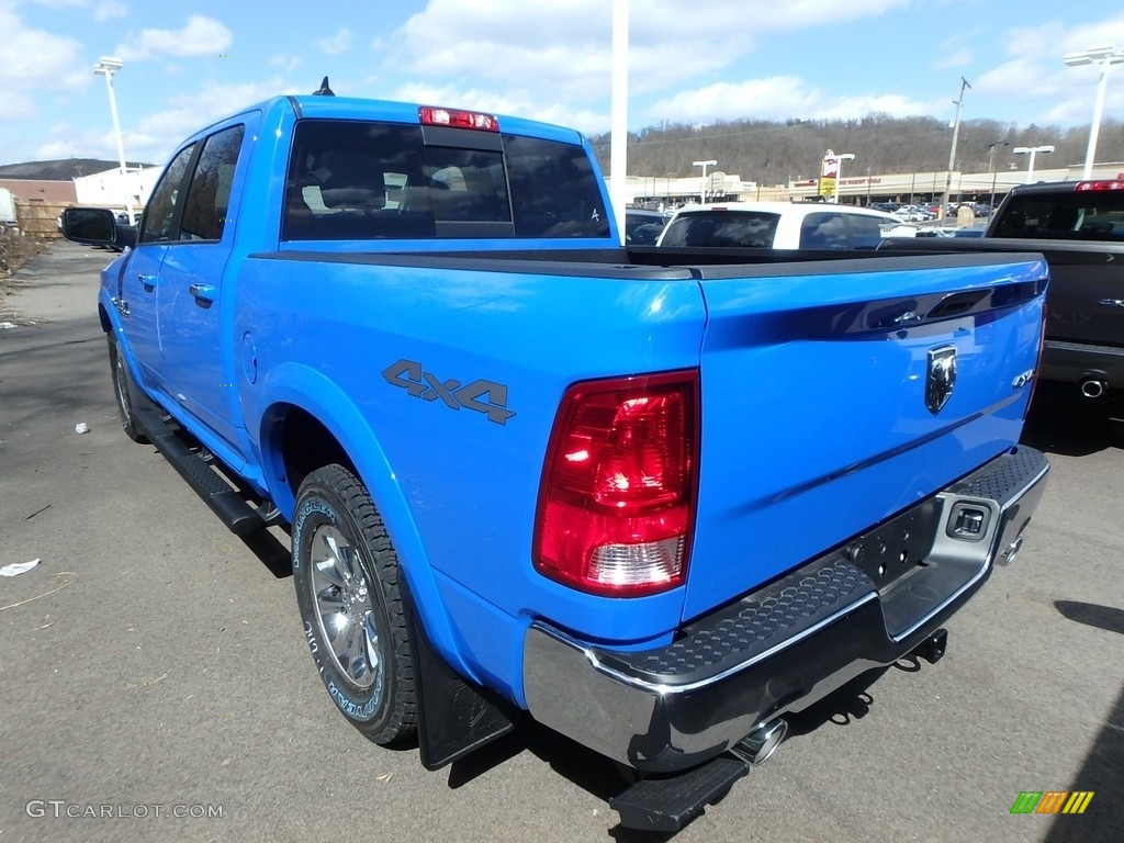 2018 1500 Big Horn Crew Cab 4x4 - Holland Blue / Black/Diesel Gray photo #3