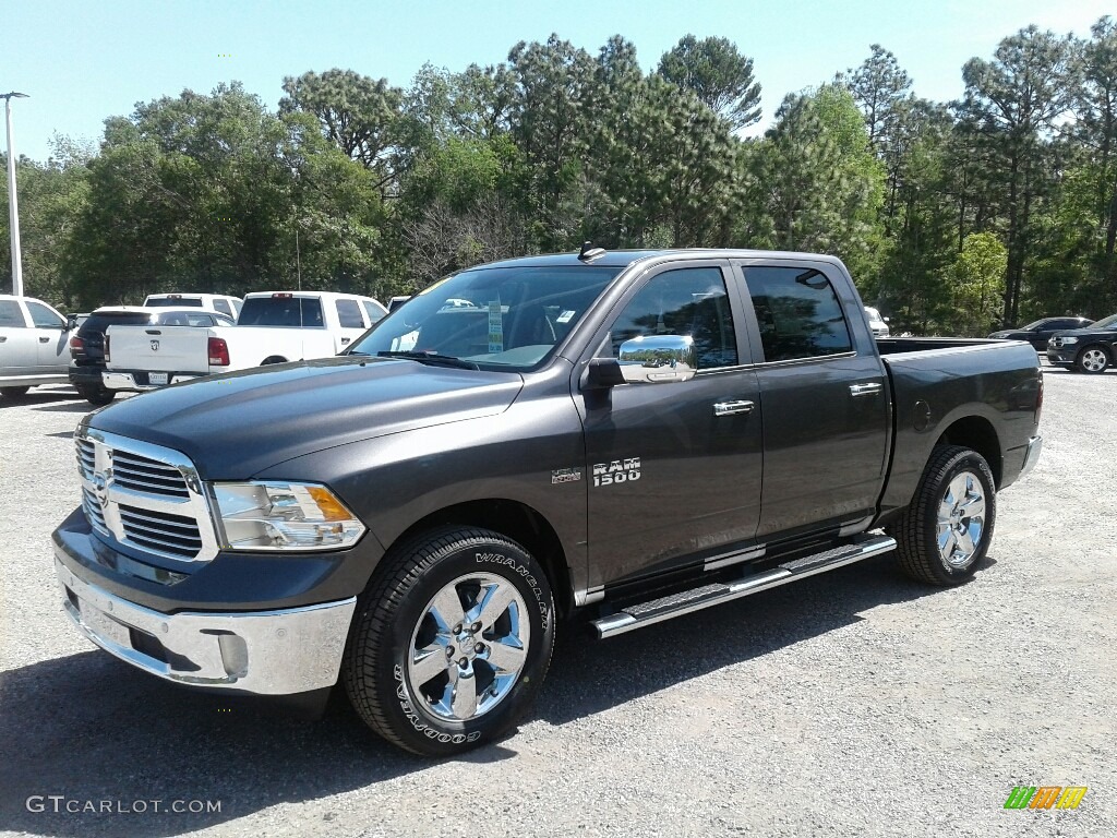 2018 1500 Big Horn Crew Cab 4x4 - Granite Crystal Metallic / Black/Diesel Gray photo #1