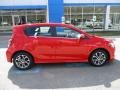 2018 Red Hot Chevrolet Sonic LT Hatchback  photo #2