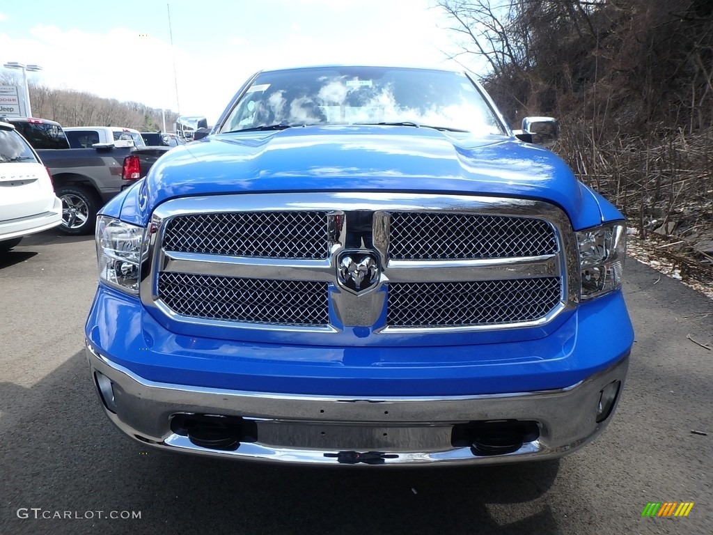 2018 1500 Big Horn Crew Cab 4x4 - Holland Blue / Black/Diesel Gray photo #8