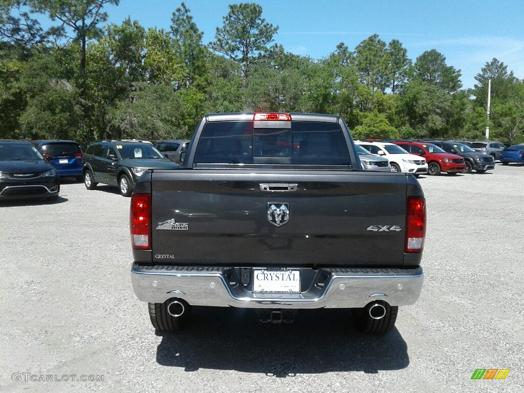 2018 1500 Big Horn Crew Cab 4x4 - Granite Crystal Metallic / Black/Diesel Gray photo #4