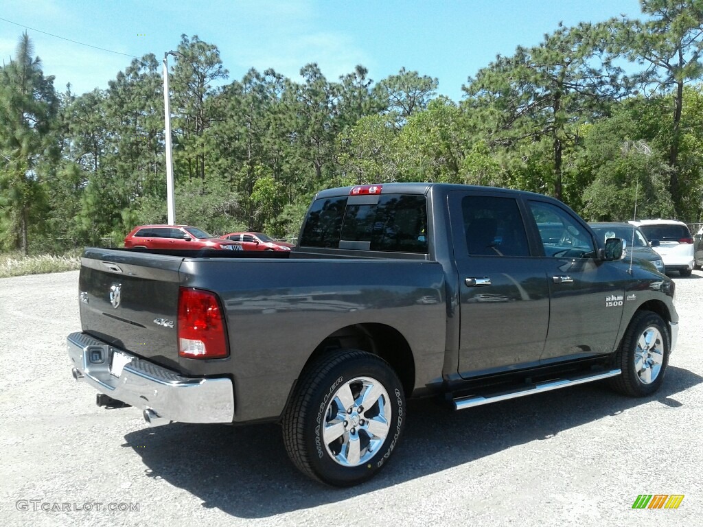 2018 1500 Big Horn Crew Cab 4x4 - Granite Crystal Metallic / Black/Diesel Gray photo #5