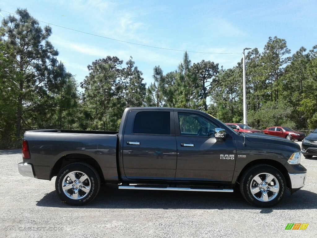 2018 1500 Big Horn Crew Cab 4x4 - Granite Crystal Metallic / Black/Diesel Gray photo #6