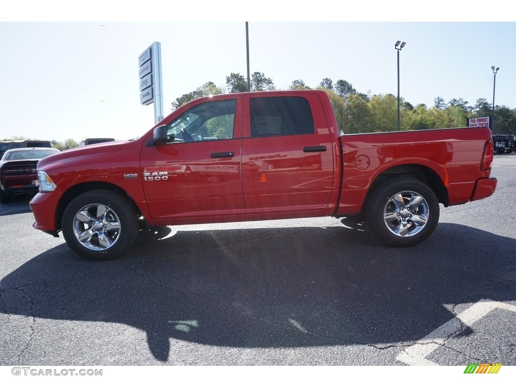 2018 1500 Tradesman Crew Cab - Flame Red / Black/Diesel Gray photo #4