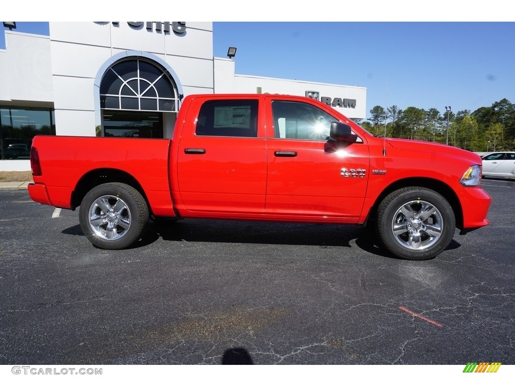 2018 1500 Tradesman Crew Cab - Flame Red / Black/Diesel Gray photo #12