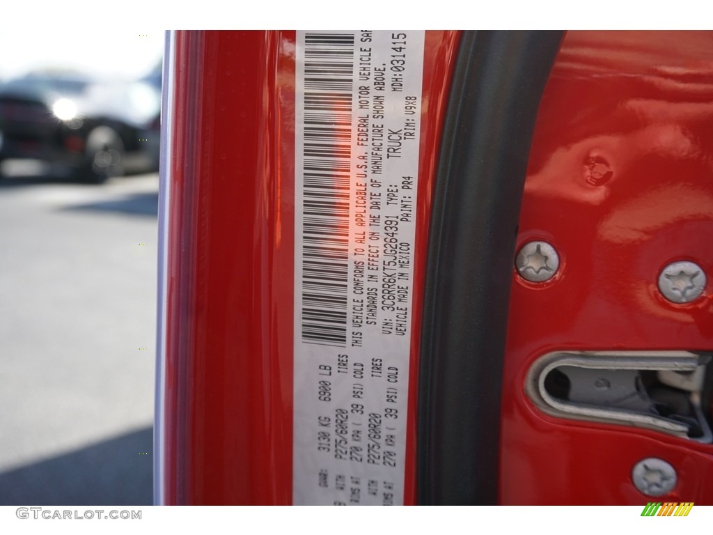 2018 1500 Tradesman Crew Cab - Flame Red / Black/Diesel Gray photo #16