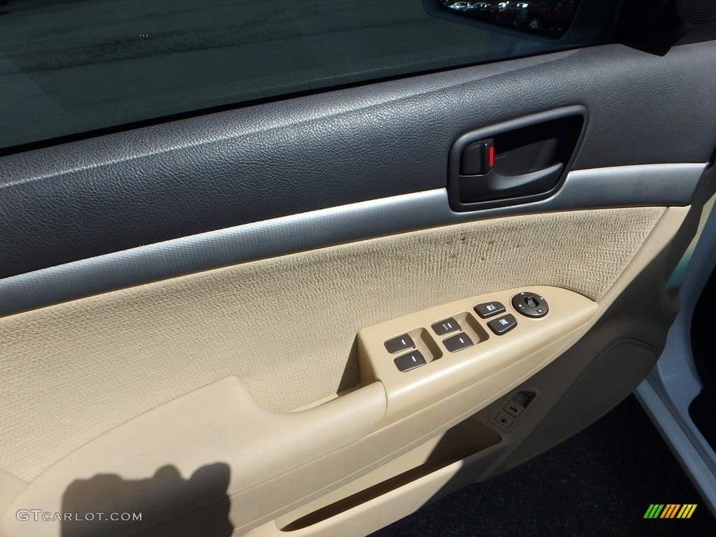 2010 Sonata GLS - Pearl White / Camel photo #11