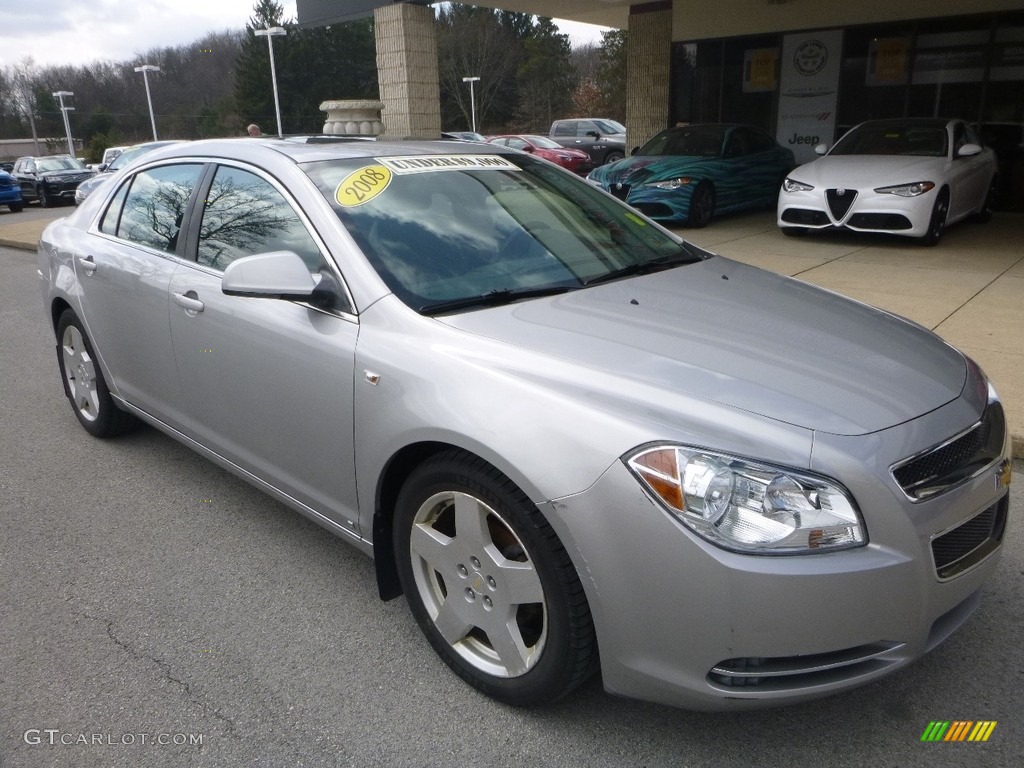 2008 Malibu LT Sedan - Silverstone Metallic / Titanium Gray photo #3