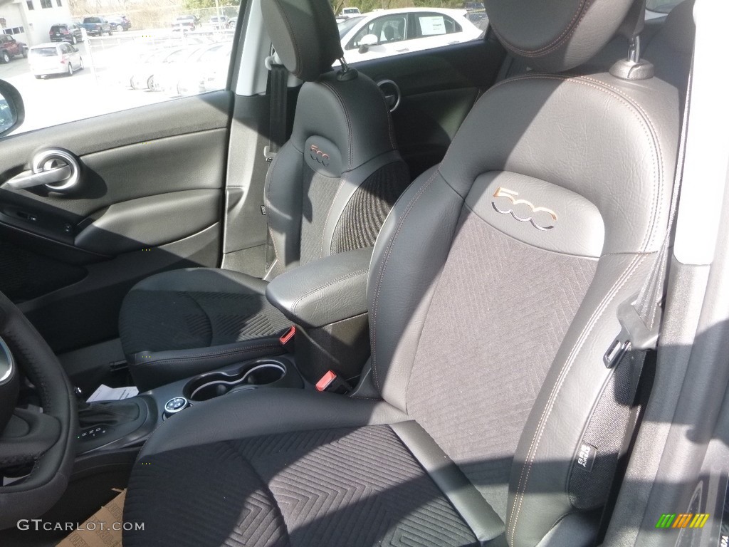Black Interior 2018 Fiat 500X Trekking AWD Photo #126452947