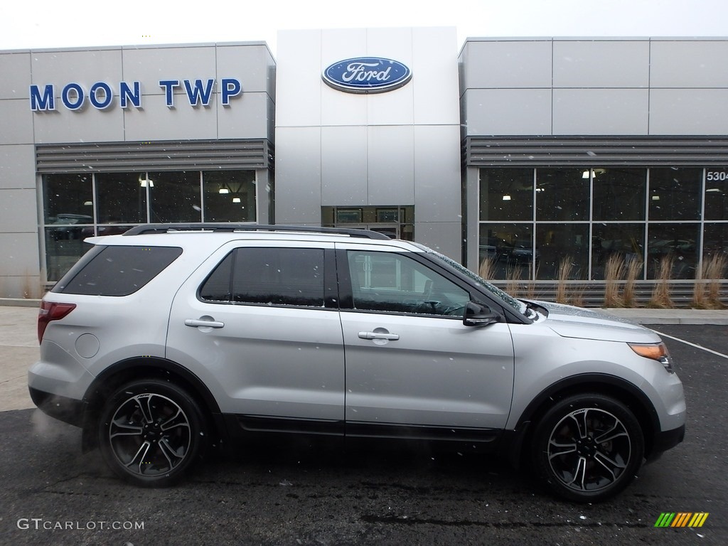 2015 Explorer Sport 4WD - Ingot Silver / Sport Charcoal Black/Sienna photo #1