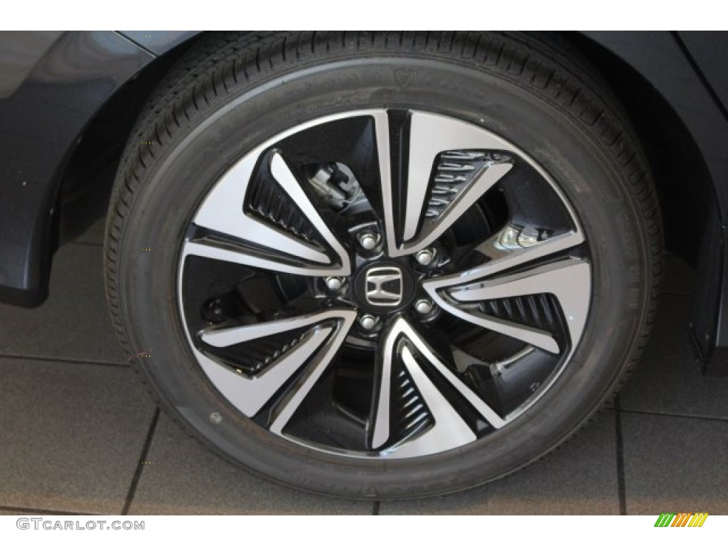 2018 Civic EX-T Sedan - Cosmic Blue Metallic / Gray photo #11