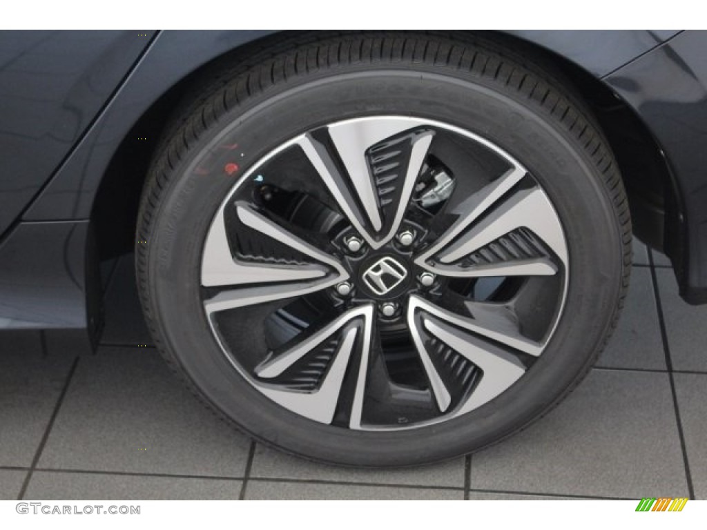 2018 Civic EX-T Sedan - Cosmic Blue Metallic / Gray photo #13