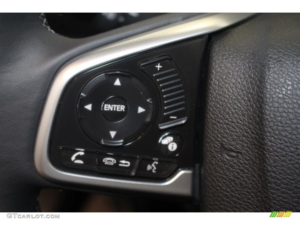 2018 Civic EX-T Sedan - Cosmic Blue Metallic / Gray photo #20