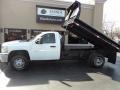 2012 Summit White Chevrolet Silverado 3500HD WT Regular Cab 4x4 Dump Truck  photo #6