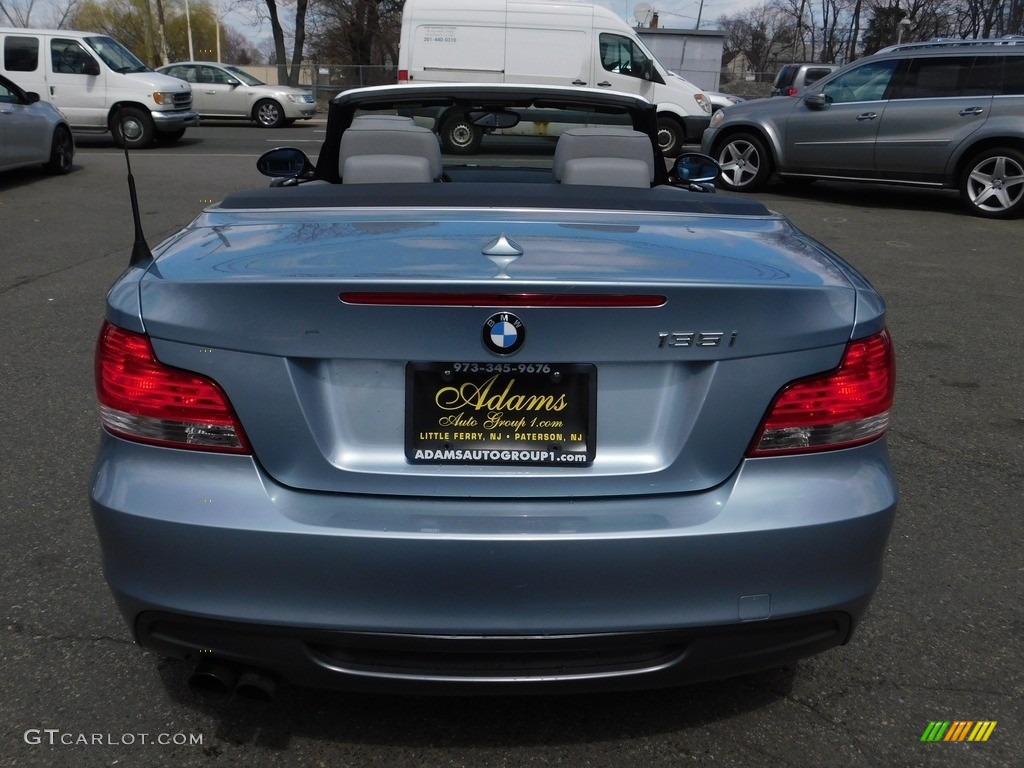 2008 1 Series 135i Convertible - Blue Water Metallic / Grey photo #16
