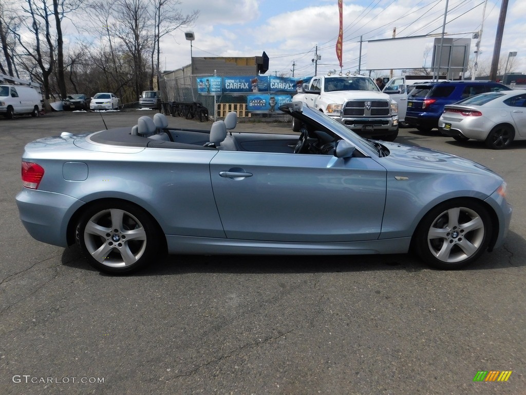 2008 1 Series 135i Convertible - Blue Water Metallic / Grey photo #18