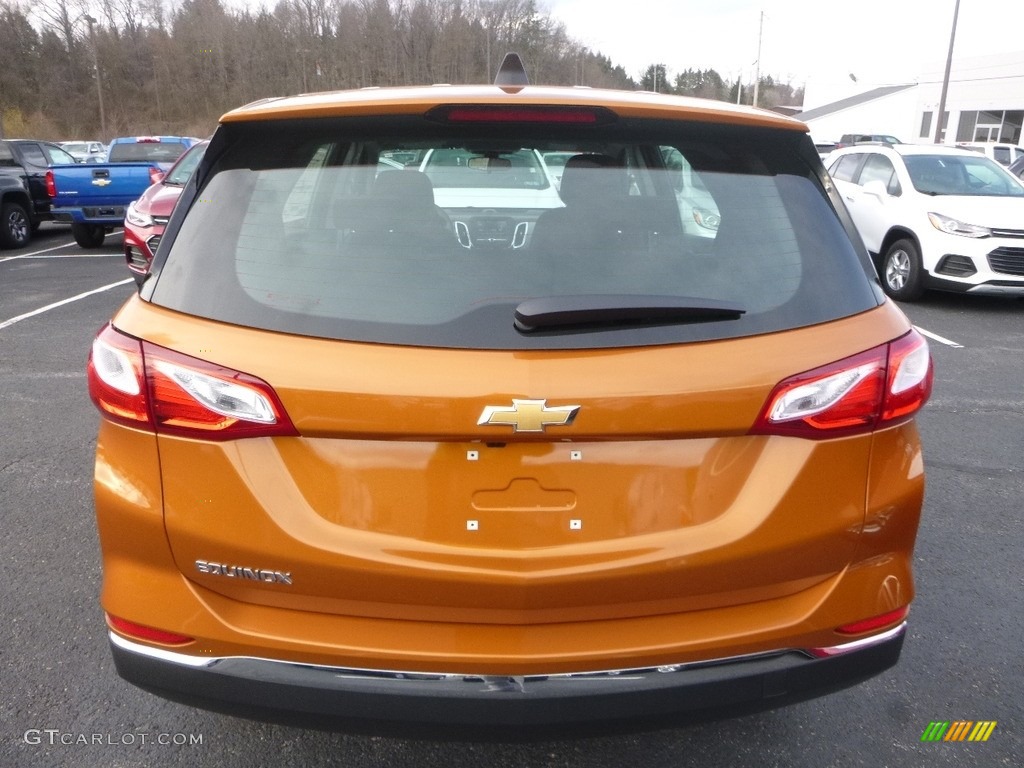 2018 Equinox LS - Orange Burst Metallic / Medium Ash Gray photo #4