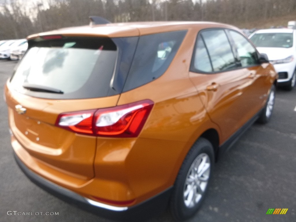 2018 Equinox LS - Orange Burst Metallic / Medium Ash Gray photo #5