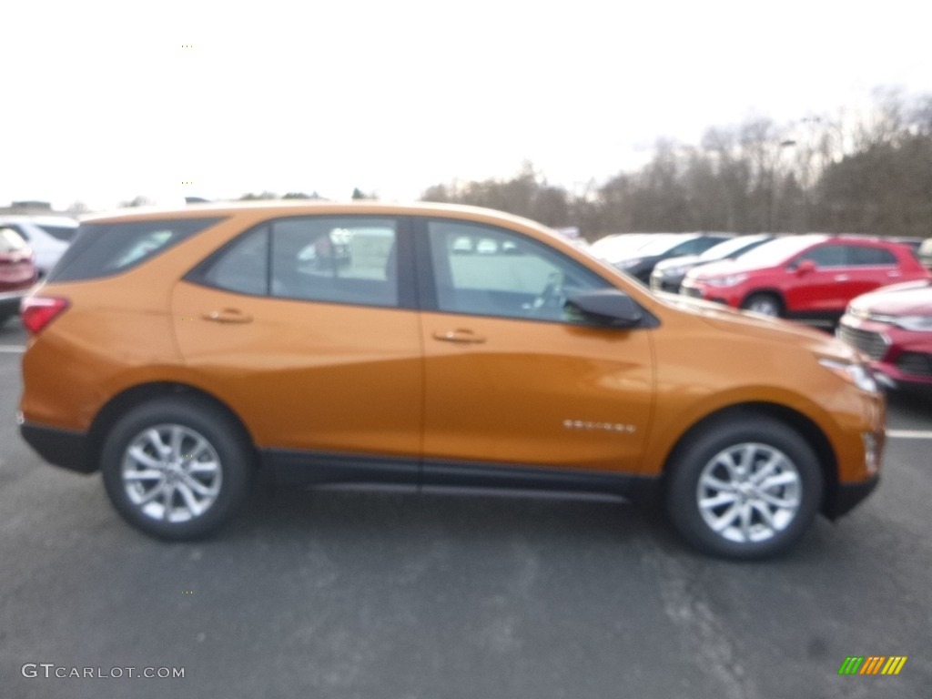 2018 Equinox LS - Orange Burst Metallic / Medium Ash Gray photo #6
