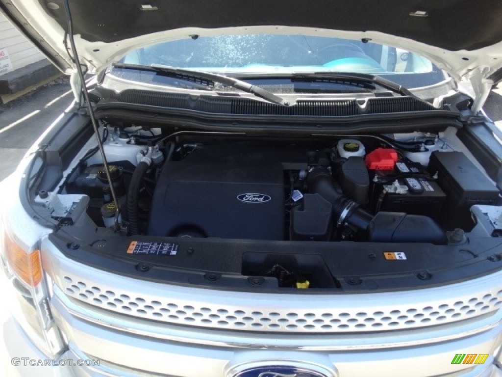 2015 Explorer XLT 4WD - Oxford White / Charcoal Black photo #25