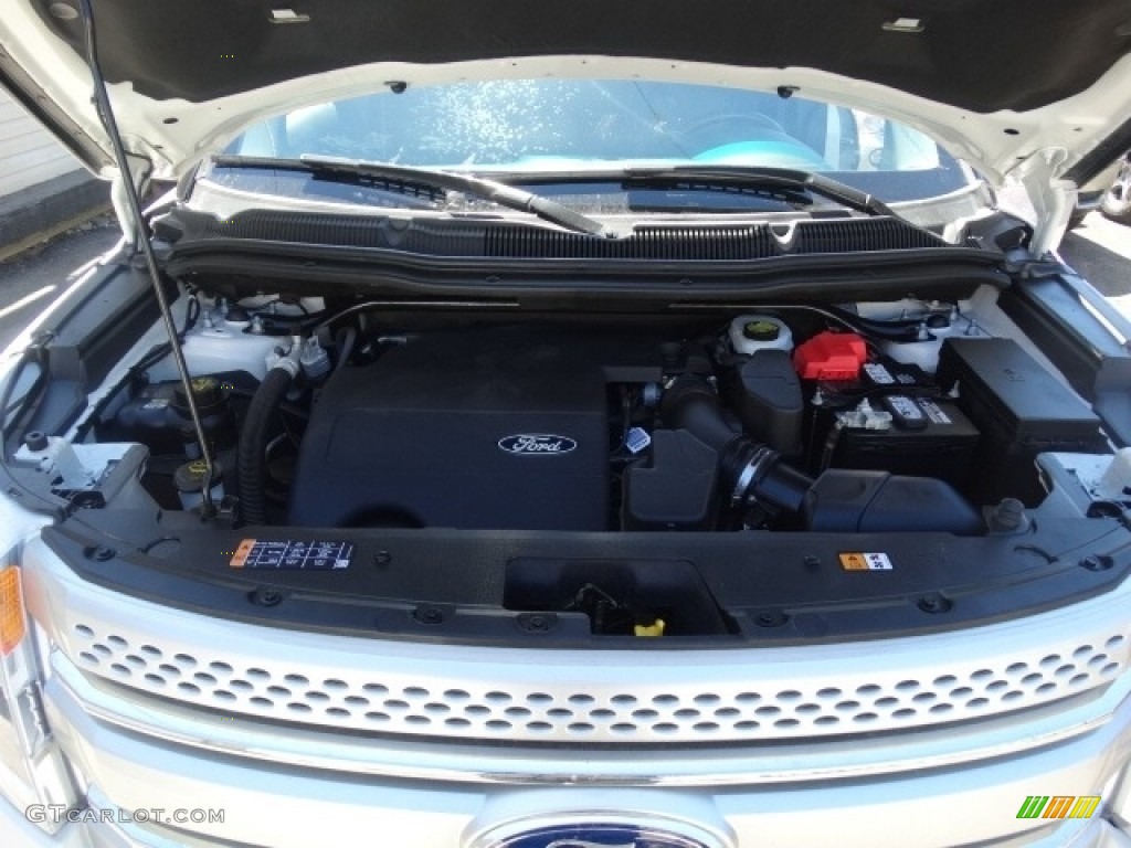 2015 Explorer XLT 4WD - Oxford White / Charcoal Black photo #26