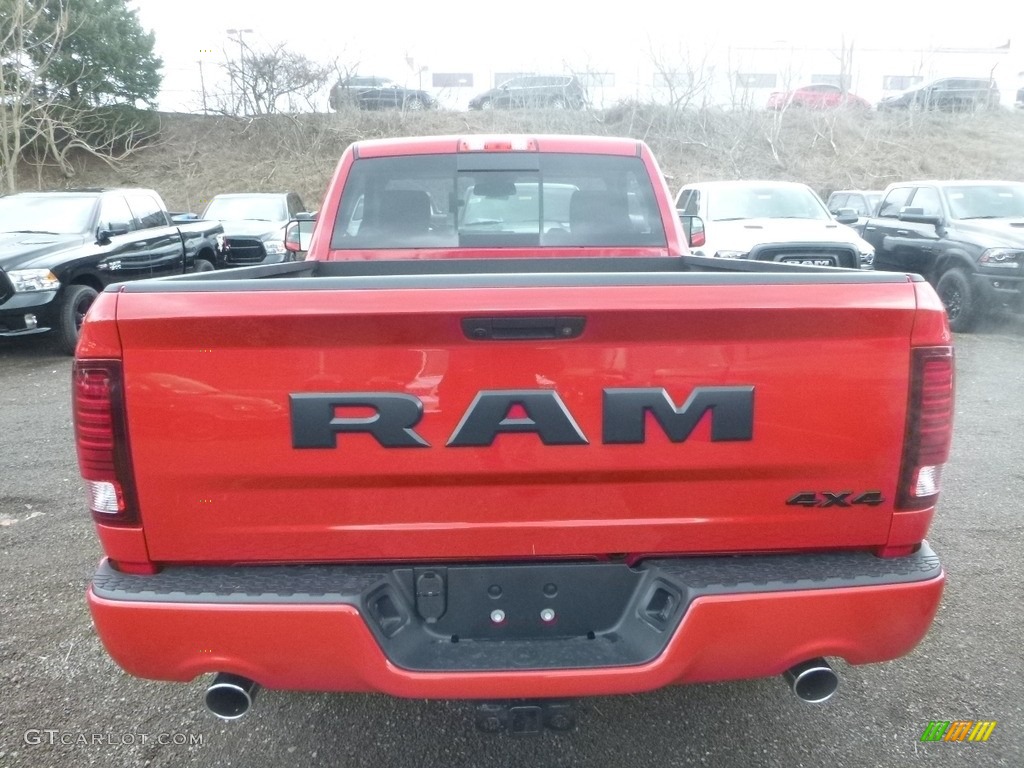 2018 1500 Night Regular Cab 4x4 - Flame Red / Black photo #4