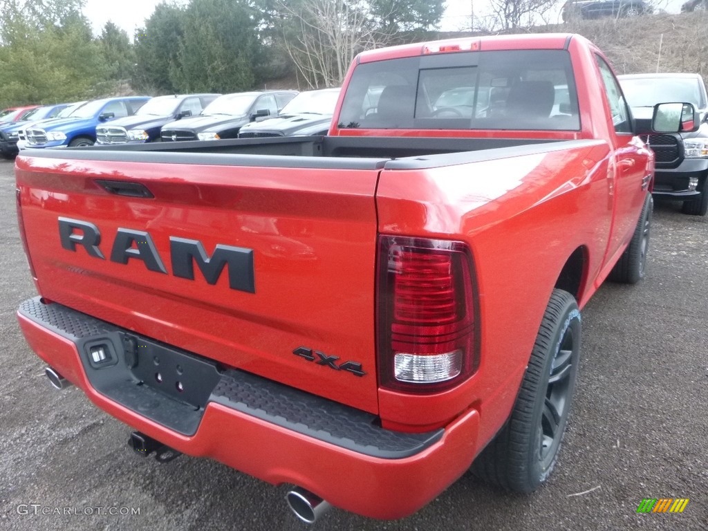 2018 1500 Night Regular Cab 4x4 - Flame Red / Black photo #5