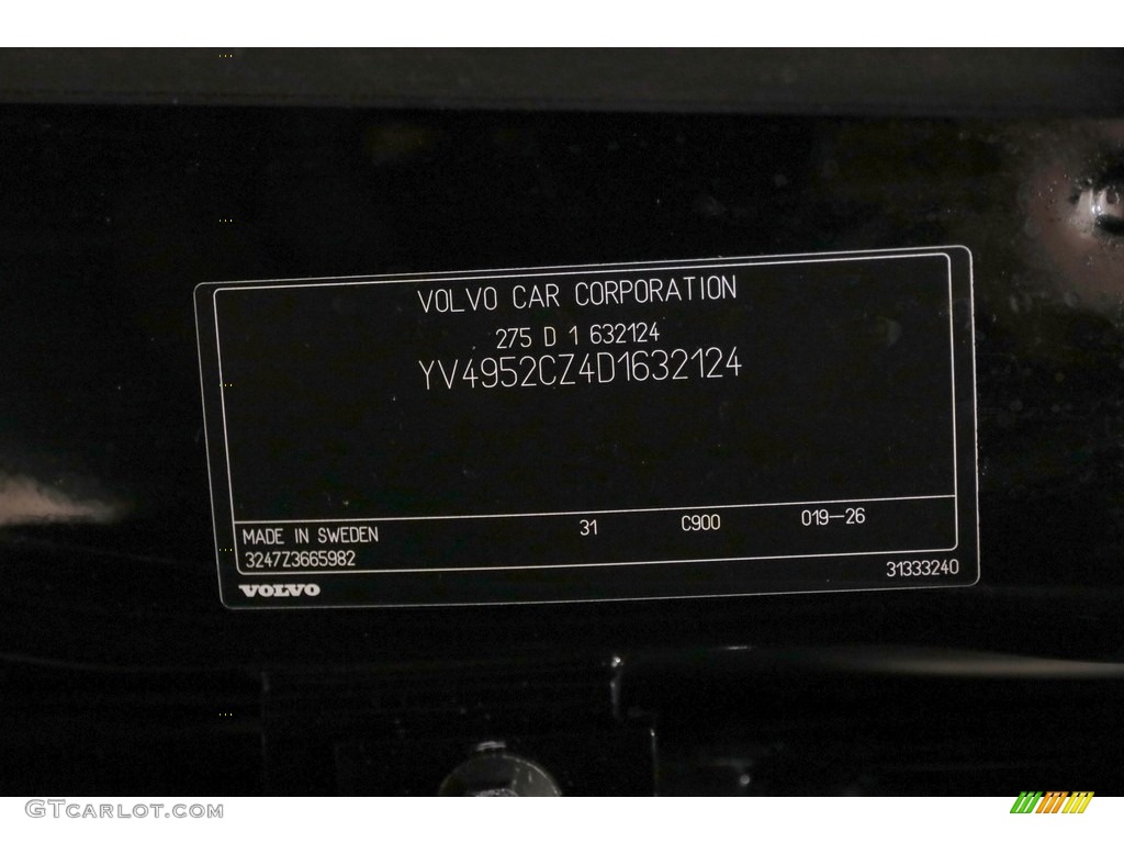 2013 XC90 3.2 AWD - Black Stone / Off Black photo #20