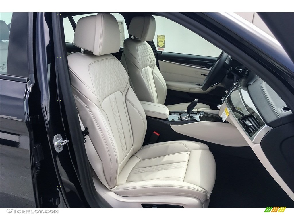 2018 5 Series 530e iPerfomance Sedan - Carbon Black Metallic / Ivory White photo #2