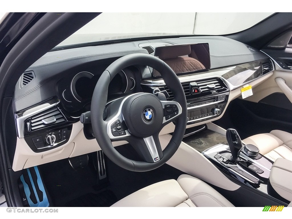 2018 5 Series 530e iPerfomance Sedan - Carbon Black Metallic / Ivory White photo #5
