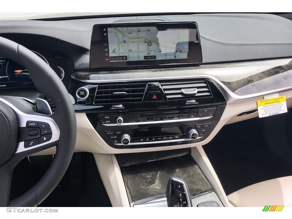 2018 5 Series 530e iPerfomance Sedan - Carbon Black Metallic / Ivory White photo #6