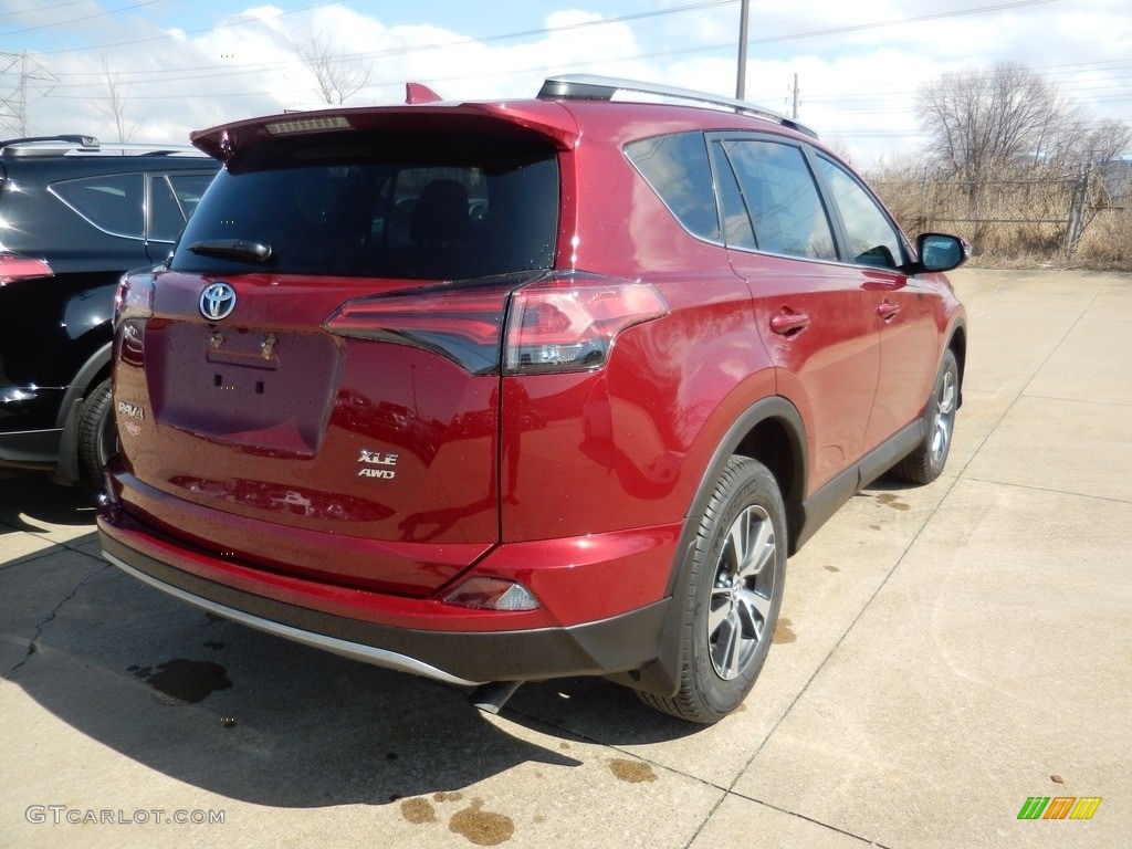 2018 RAV4 XLE AWD - Ruby Flare Pearl / Black photo #2