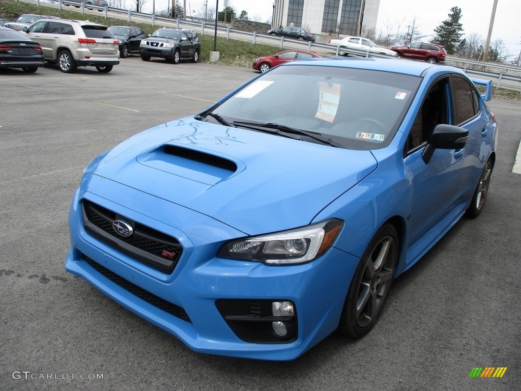 2016 WRX STI HyperBlue Limited Edition - Hyper Blue / Carbon Black/Hyper Blue photo #8