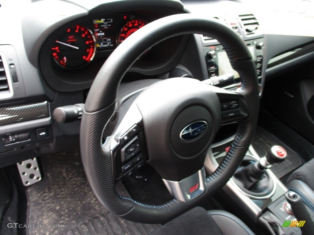 2016 WRX STI HyperBlue Limited Edition - Hyper Blue / Carbon Black/Hyper Blue photo #14