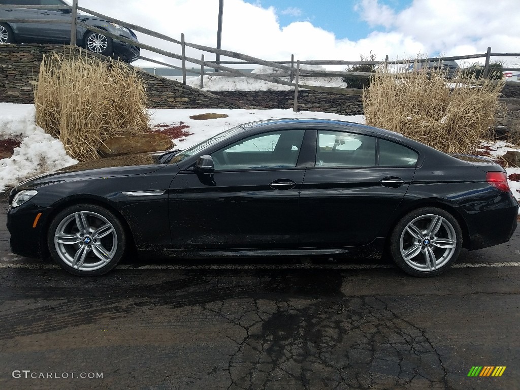 2018 6 Series 640i xDrive Gran Coupe - Black Sapphire Metallic / Black photo #5
